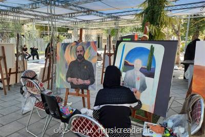 کارگاه نقاشی هنر عاشورایی در پهنه رودکی برپا شد