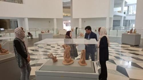 نمایشگاه سفالینه با اقتباس از آثار تاریخی همزمان با ۱۲ فروردین