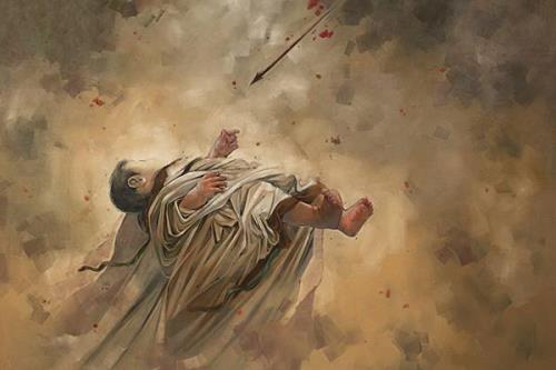 مقتل شب هفتم نحوه ی شهادت طفل شیرخوار امام حسین(ع) در کربلا به علاوه سند