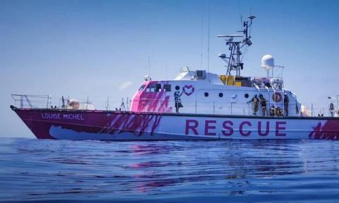 قایق نجات مهاجران، جدید ترین پروژه بنكسی